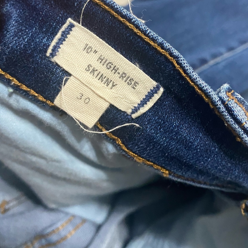 Madewell 10” High-Rise Skinny Jeans Size 30 - Picture 3 of 6